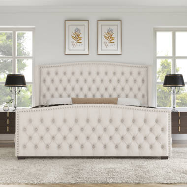 Vidette upholstered sleigh bed discount